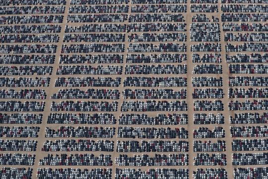 Penampakan ribuan mobil Volkswagen dan Audi terbengkalai di gurun California