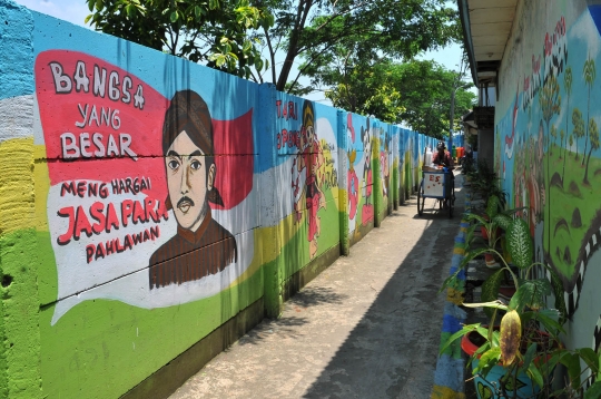 Warna-warni Gang Mural di sudut Jakarta