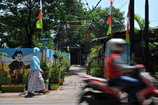 Warna-warni Gang Mural di sudut Jakarta