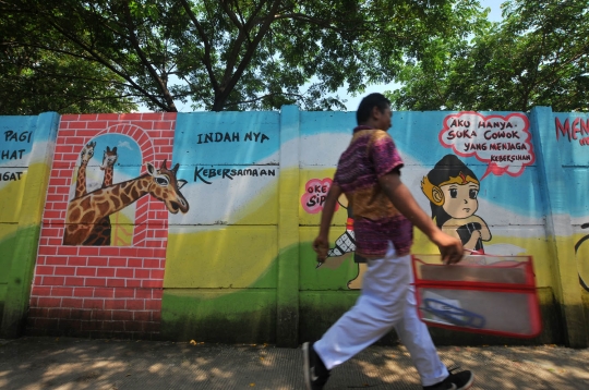 Warna-warni Gang Mural di sudut Jakarta
