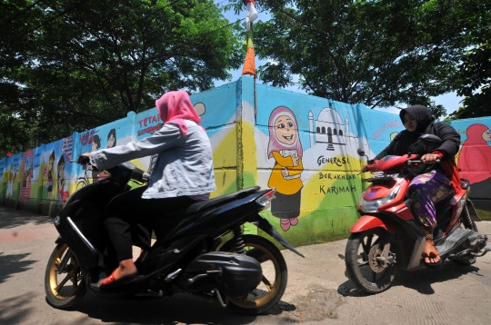 Warna-warni Gang Mural di sudut Jakarta