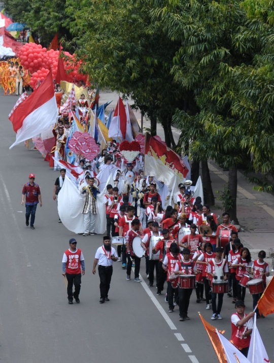 Rayakan Paskah, umat Kristiani kirab di Jalan Thamrin