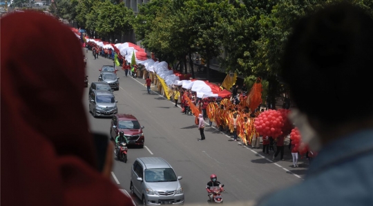 Rayakan Paskah, umat Kristiani kirab di Jalan Thamrin