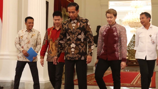 Jokowi terima kedatangan ganda putra peraih emas All England