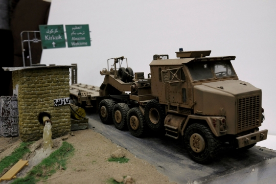 Kreatif, mantan tentara Irak abadikan perang Mosul dalam diorama