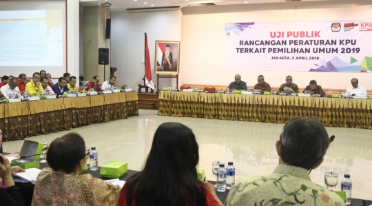 Uji publik rancangan peraturan KPU terkait Pemilu 2019