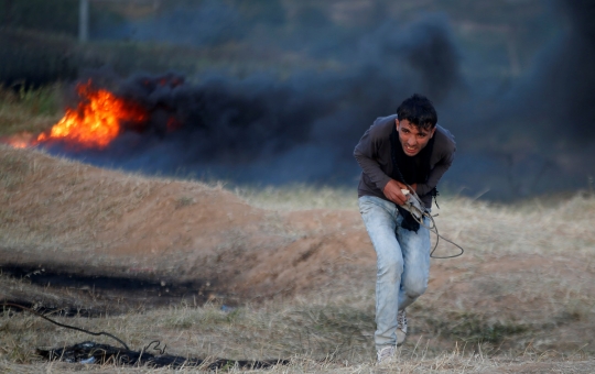 Hingga saat ini bentrokan di Jalur Gaza masih mencekam