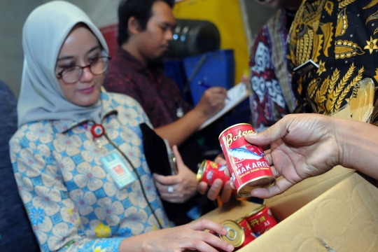 Antisipasi makanan bercacing, BPOM Banten sidak pasar swalayan BSD