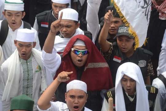 Tuntut Sukmawati diadili, massa Aksi Bela Islam 64 lumpuhkan jalan
