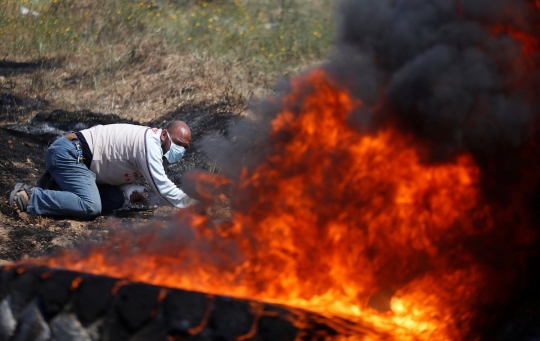 Makin panas bentrokan Palestina-Israel di perbatasan, wartawan jadi sasaran