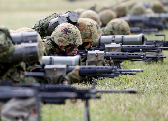 Kekuatan tempur Jepang dalam latihan gabungan bersama militer AS