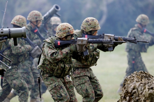 Kekuatan tempur Jepang dalam latihan gabungan bersama militer AS