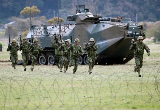 Kekuatan tempur Jepang dalam latihan gabungan bersama militer AS
