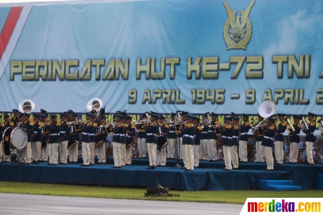 Foto : Peringatan HUT ke-72 TNI AU di Halim merdeka.com