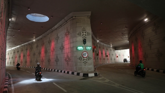 Ini penampakan underpass Matraman bercabang dua