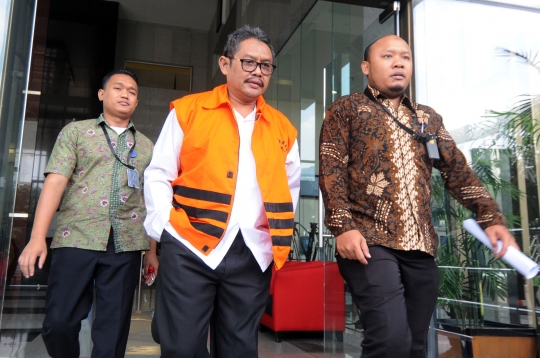 Rusliyanto dan Zainuddin usai jalani pemeriksaan di Gedung KPK