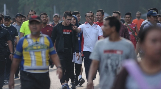 Tingkatkan Soliditas, Cdm Indonesia untuk Asian Games 2018 jalan sehat bersama atlet