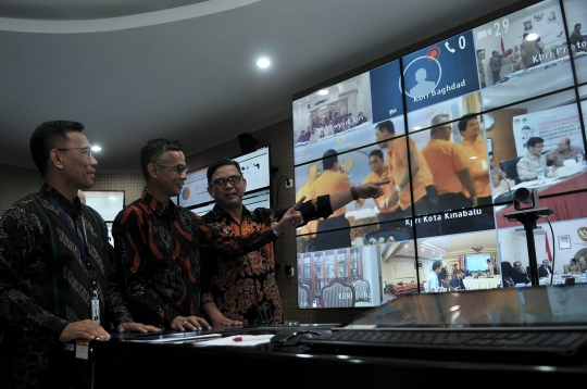 KPU gelar video conference pantau pencocokan data pemilih di luar negeri