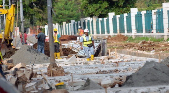 Pedestrian di sekitar GBK terus ditata jelang Asian Games 2018