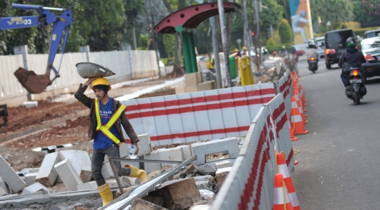 Pedestrian di sekitar GBK terus ditata jelang Asian Games 2018