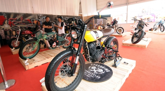 Motor custom Jokowi dan Gibran mejeng di IIMS 2018