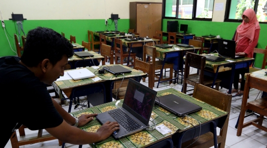 Persiapan SMPN 34 Pademangan jelang UNBK