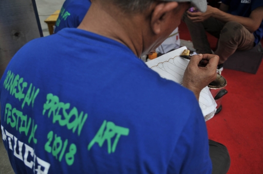 Kreativitas ratusan narapidana di Indonesian Prison Art Festival 2018