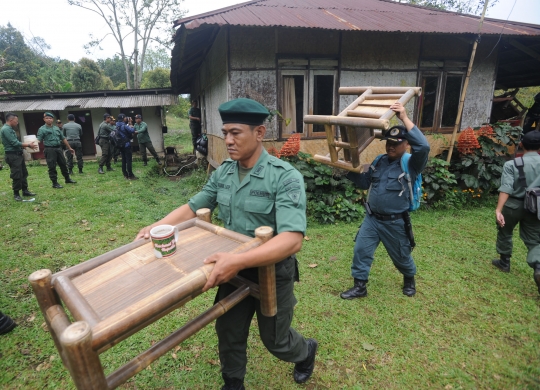 Pembongkaran vila ilegal di Pondok Berburu Cisadon