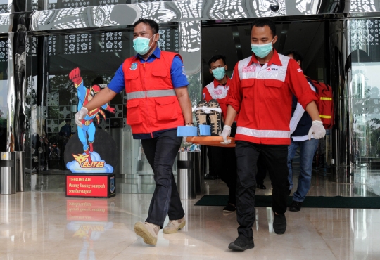 Simulasi kebakaran dan gempa bumi di Balai Kota Tangsel