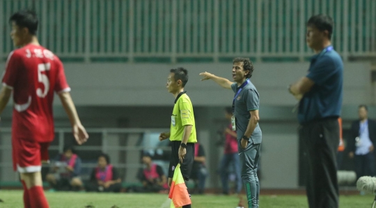Babak Pertama, Indonesia U-23 vs Korut tampil imbang di Pakansari