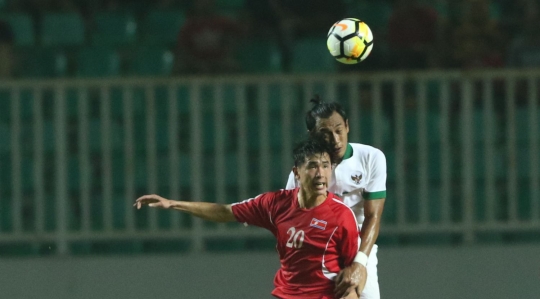 Babak Pertama, Indonesia U-23 vs Korut tampil imbang di Pakansari