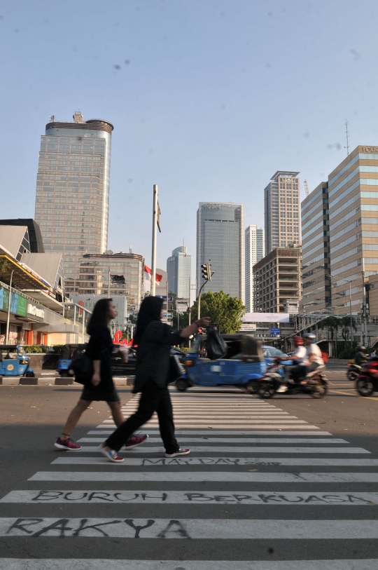 Jejak vandalisme buruh saat peringatan May Day