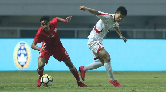 Duel Bahrain vs Korut di Stadion Pakansari diwarnai lampu mati