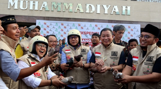 Naik Vespa, Ketua MPR dan Menteri ESDM hadiri Milad Pemuda Muhammadiyah
