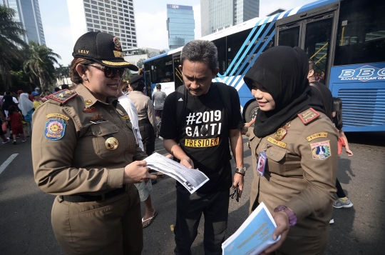 Pengunjung car free day dilarang mengenakan atribut berbau politik
