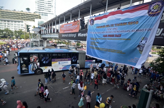 Pengunjung car free day dilarang mengenakan atribut berbau politik