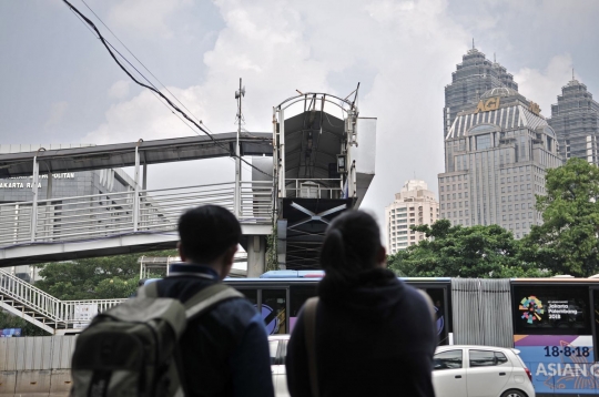 JPO buntung di Sudirman ancam keselamatan pejalan kaki