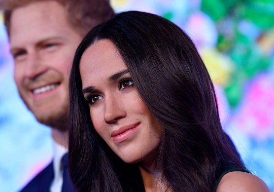 Patung lilin Pangeran Harry dan Meghan Markle dipamerkan di London