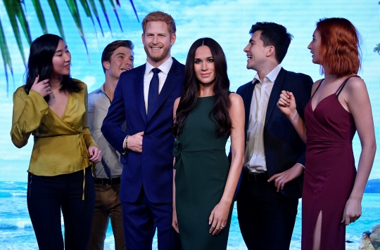 Patung lilin Pangeran Harry dan Meghan Markle dipamerkan di London