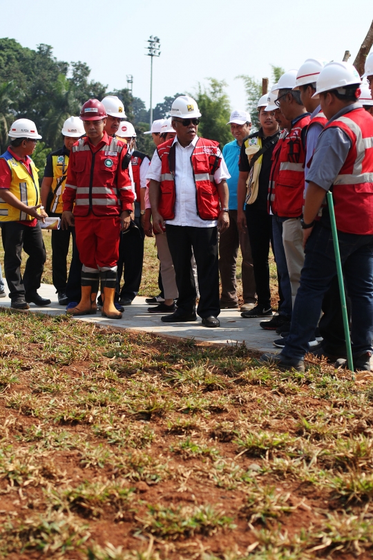 Menteri PUPR tinjau kesiapan fasilitas GBK untuk Asian Games