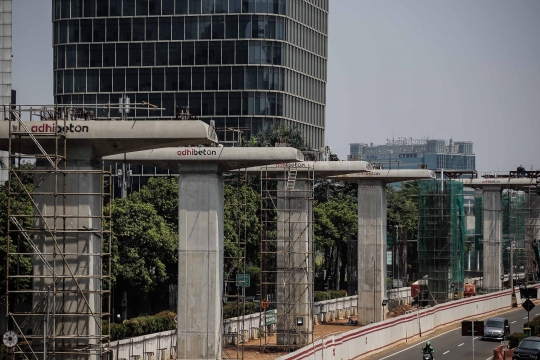 Progres proyek LRT Cawang-Dukuh Atas capai 22 persen