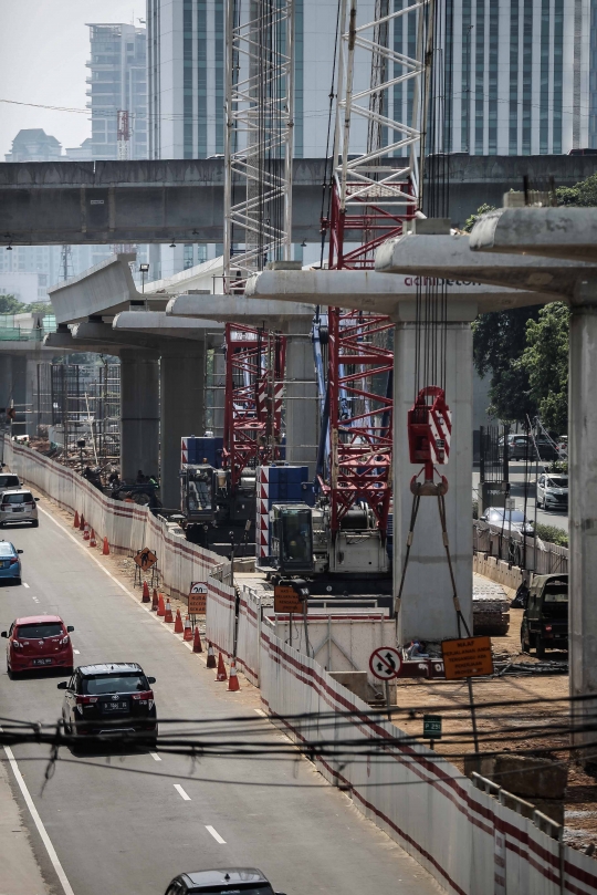 Progres proyek LRT Cawang-Dukuh Atas capai 22 persen