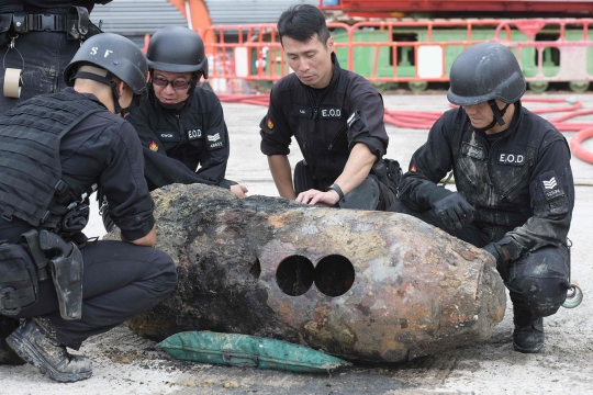 Temukan bom PD II, Hongkong evakuasi ribuan warga