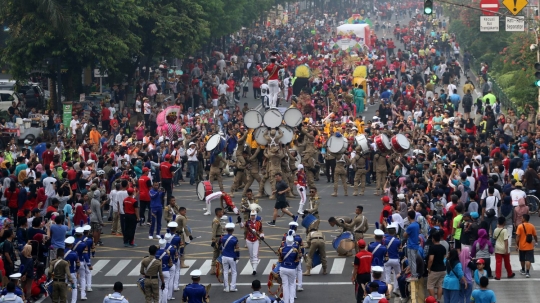 Kemeriahan Parade Asian Games 2018 di CFD