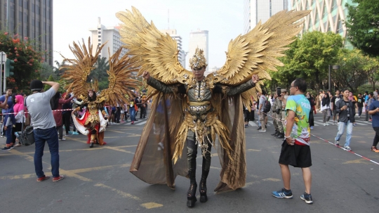 Kemeriahan Parade Asian Games 2018 di CFD