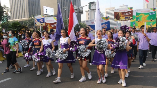 Kemeriahan Parade Asian Games 2018 di CFD