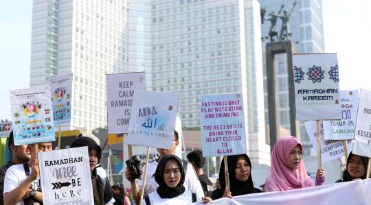 Aksi remaja sambut bulan suci Ramadan di CFD