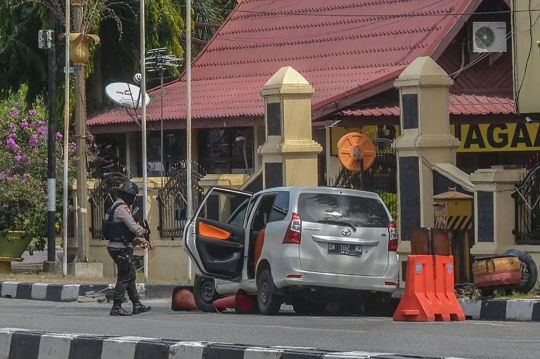 Momen mencekam saat Mapolda Riau diserang teroris