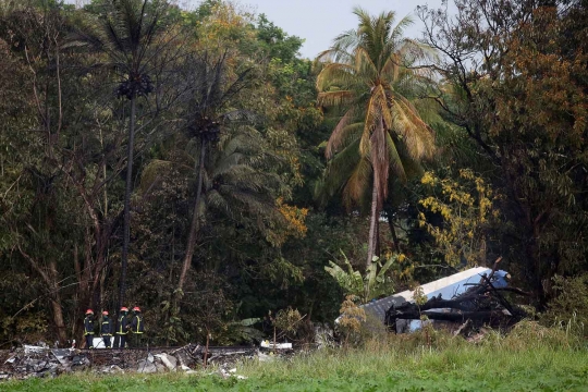 Pesawat jatuh di Kuba, lebih dari 100 orang tewas