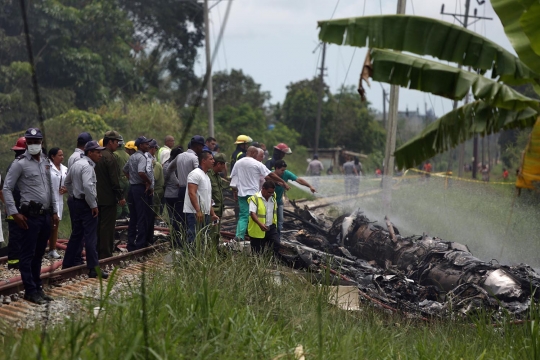 Pesawat jatuh di Kuba, lebih dari 100 orang tewas